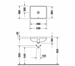 Duravit Me-By-Starck 530mm X 400mm Undercounter Vanity Basin -Duravit Sales Shop M700 2020 9 28 10 54 58 341
