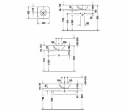 Duravit Bacino 420mm Square Wash Bowl 5 Duravit Bacino 420mm Square Wash Bowl -Duravit Sales Shop M700 2020 9 28 9 52 40 777