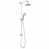Crosswater Fusion Shower Diverter With Fixed Head And Handset Kit Chrome