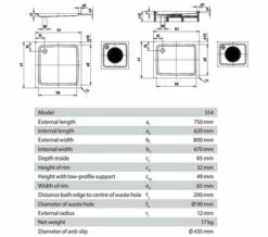 Kaldewei Advantage Duschplan 800mm Rectangular Steel Shower Tray White -Duravit Sales Shop M700 2021 10 5 15 41 47 230