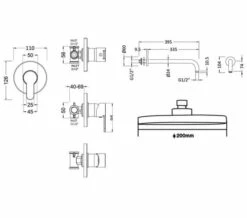 Nuie Arvan Chrome Manual Shower Valve -Duravit Sales Shop M700 2021 11 12 8 13 14 340