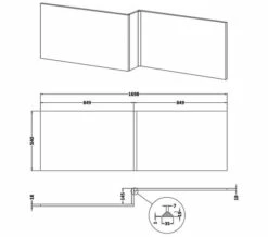Nuie Athena 1698mm Length Front Bath Panel -Duravit Sales Shop M700 2021 11 17 8 17 43 875