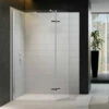Merlyn 8 Series Wetroom Panel With Hinged Swivel Panel