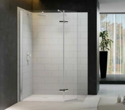 Merlyn 8 Series Wetroom Panel With Hinged Swivel Panel