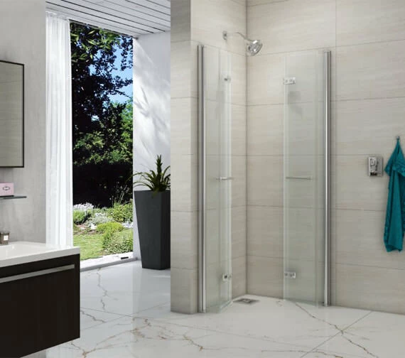 Merlyn 8 Series Hinged Bifold Showerwall Door 760 X 760mm 2 Merlyn 8 Series Hinged Bifold Showerwall Door 760 X 760mm - Image 2