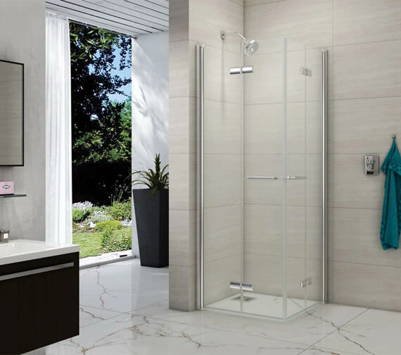 Merlyn 8 Series Hinged Bifold Showerwall Door 760 X 760mm 3 Merlyn 8 Series Hinged Bifold Showerwall Door 760 X 760mm - Image 3