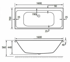 Joseph Miles Malin Beauforte Reinforced White Bath - Double Ended -Duravit Sales Shop M700 2021 11 27 7 57 14 484 1