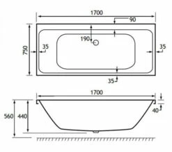 Joseph Miles Malin White 5mm Acrylic Bath - Double Ended 16 Joseph Miles Malin White 5mm Acrylic Bath - Double Ended -Duravit Sales Shop M700 2021 11 27 7 57 52 245