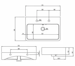 Roper Rhodes Hampton Rectangular White Countertop Basin - HAM560C -Duravit Sales Shop M700 2021 12 1 15 3 10 430