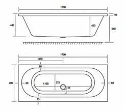 Joseph Miles Biscay Beauforte Reinforced Double Ended Straight Edge White Bath -Duravit Sales Shop M700 2021 12 14 10 45 17 267 1