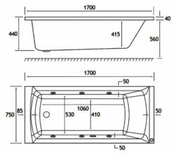 Joseph Miles Rockall Beauforte Reinforced Single Ended 6 Jet Whirlpool Bath White 10 Joseph Miles Rockall Beauforte Reinforced Single Ended 6 Jet Whirlpool Bath White -Duravit Sales Shop M700 2021 12 14 14 7 29 657