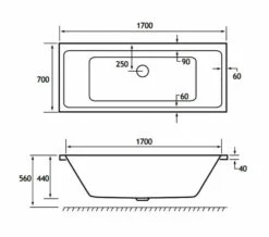 Joseph Miles Portland Beauforte Reinforced Double Ended Rectangular White Bath -Duravit Sales Shop M700 2021 12 15 10 33 50 571 1
