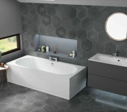 Joseph Miles Biscay Double Ended Straight Edge 5mm Acrylic White Bath -Duravit Sales Shop M700 2021 12 15 11 32 37 251