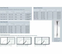 Lakes Classic Silver Walk-In Front Panel 1000 X 1850mm -Duravit Sales Shop M700 2021 2 27 9 0 12 694