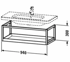 Duravit DuraStyle Wall Mounted ACC Shelf For Washbasin -Duravit Sales Shop M700 2021 2 6 9 26 55 98