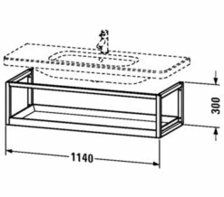 Duravit DuraStyle Wall Mounted ACC Shelf For Washbasin -Duravit Sales Shop M700 2021 2 6 9 27 18 777