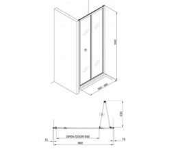 Crosswater Clear 6 1950mm Height Bi-fold Door 19 Crosswater Clear 6 1950mm Height Bi-fold Door -Duravit Sales Shop M700 2021 3 15 10 34 30 593