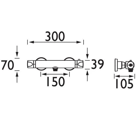 Bristan Artisan Chrome Thermostatic Bar Shower Valve And Fast Fit Connections 2 Bristan Artisan Chrome Thermostatic Bar Shower Valve And Fast Fit Connections - Image 2