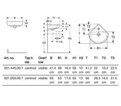 Geberit Selnova Single Tap Hole Corner Handrinse Basin White -Duravit Sales Shop M700 2021 4 24 8 16 39 824