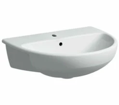 Geberit Selnova 550 X 440mm Semi Recessed Basin White
