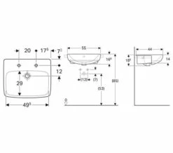 Geberit Selnova 550 X 440mm Semi Recessed Basin White -Duravit Sales Shop M700 2021 4 26 11 38 34 642