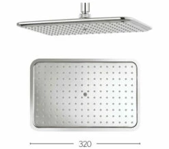 Crosswater Essence 320 X 210mm Rectangular Chrome Shower Head - FH321C 4 Crosswater Essence 320 X 210mm Rectangular Chrome Shower Head - FH321C -Duravit Sales Shop M700 2021 6 1 11 47 16 580