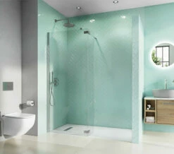 Crosswater Infinity Walk In Panel With Deflector Panel