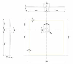 Merlyn TrueStone Square 900 X 900mm Shower Tray With Waste - Slate Black -Duravit Sales Shop M700 2021 6 7 12 56 44 533