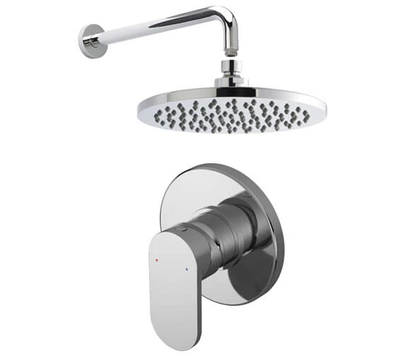 Nuie Binsey Manual Valve With Chrome Fixed Shower Arm And Head 1 Nuie Binsey Manual Valve With Chrome Fixed Shower Arm And Head