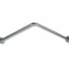 Delabie Angled Bright Polished Curtain Rail