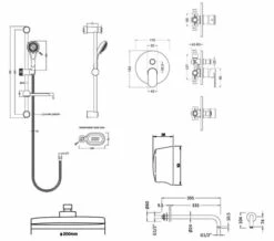 Nuie Binsey Round Manual Valve With Shower Kit Chrome And Fixed Head -Duravit Sales Shop M700 2021 7 19 15 46 41 726