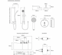 Aqualisa Quartz Slide Rail Kit With Digital Concealed Valve And Shower Head -Duravit Sales Shop M700 2021 9 16 11 37 30 912