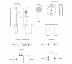 Aqualisa Quartz Slide Rail Kit With Digital Concealed Valve And Bath Filler -Duravit Sales Shop M700 2021 9 16 9 33 20 189