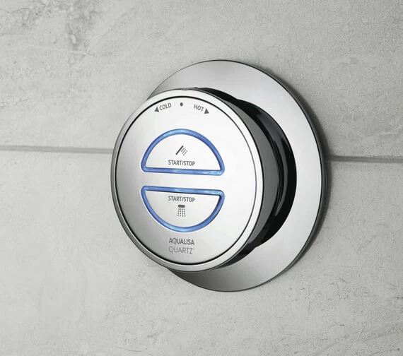 Aqualisa Quartz Classic Smart Concealed Valve With Riser Rail And Shower Head 5 Aqualisa Quartz Classic Smart Concealed Valve With Riser Rail And Shower Head - Image 5