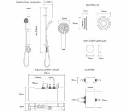 Aqualisa Quartz Classic Slide Rail Kit With Exposed Digital Valve And Bath Filler -Duravit Sales Shop M700 2021 9 18 7 43 30 40