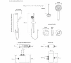 Aqualisa Quartz Touch Digital Concealed Shower Valve With Kit And Ceiling Head -Duravit Sales Shop M700 2021 9 20 11 42 42 638