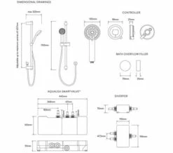 Aqualisa Quartz Touch Slide Rail Kit With Digital Concealed Valve And Bath Filler -Duravit Sales Shop M700 2021 9 20 12 26 40 568
