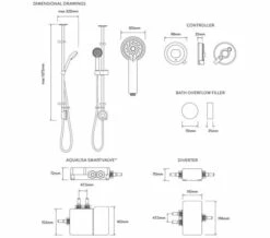 Aqualisa Quartz Touch Digital Shower Set With Bath Filler -Duravit Sales Shop M700 2021 9 20 15 20 53 841