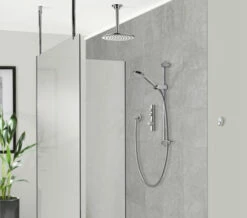 Aqualisa ISystem Smart Concealed Digital Shower Kit With Ceiling Shower Head