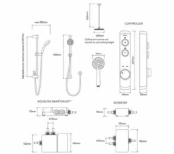 Aqualisa ISystem Smart Concealed Digital Shower Kit With Ceiling Shower Head -Duravit Sales Shop M700 2021 9 21 11 9 36 613