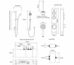 Aqualisa ISystem Smart Concealed Digital Shower Kit With Ceiling Shower Head -Duravit Sales Shop M700 2021 9 21 11 9 49 596