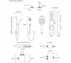 Aqualisa ISystem Smart Concealed Digital Shower Kit With Wall Shower Head - HP - Combi -Duravit Sales Shop M700 2021 9 21 13 52 59 661