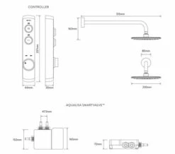 Aqualisa ISystem Concealed Digital Shower With Wall Fixed Shower Head - HP - Combi -Duravit Sales Shop M700 2021 9 21 8 15 38 703