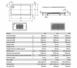Kaldewei Ambiente Superplan XXL 1800mm Rectangular Steel Shower Tray White -Duravit Sales Shop M700 2021 9 28 12 40 49 71