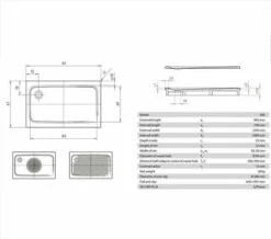 Kaldewei Ambiente Superplan 1200mm Rectangular Steel Tray White -Duravit Sales Shop M700 2021 9 28 15 59 3 955