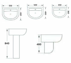 Joseph Miles Viva White Basin With Pedestal -Duravit Sales Shop M700 2022 1 1 7 23 26 289
