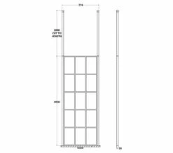 Hudson Reed Black Frame Shower Screen And Ceiling Post -Duravit Sales Shop M700 2022 1 21 8 27 36 313