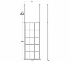 Hudson Reed Black Frame Shower Screen And Ceiling Post -Duravit Sales Shop M700 2022 1 21 8 29 39 972