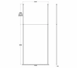 Hudson Reed Walk-In Wetroom Screen With Chrome Ceiling Post -Duravit Sales Shop M700 2022 1 21 9 44 17 826