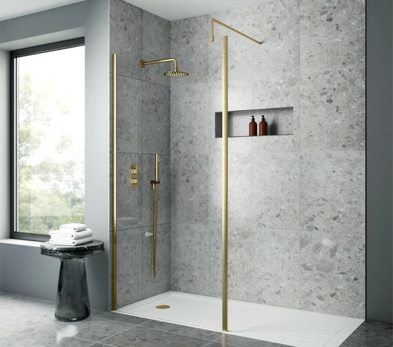 Nuie Wetroom Walk-In Shower Panel With Support Bar 11 Nuie Wetroom Walk-In Shower Panel With Support Bar - Image 11